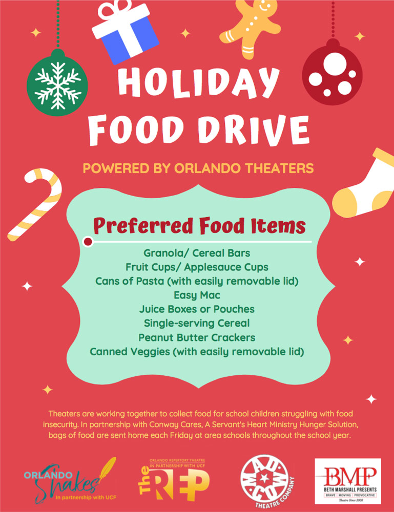 Orlando Theaters Holiday Food Drive